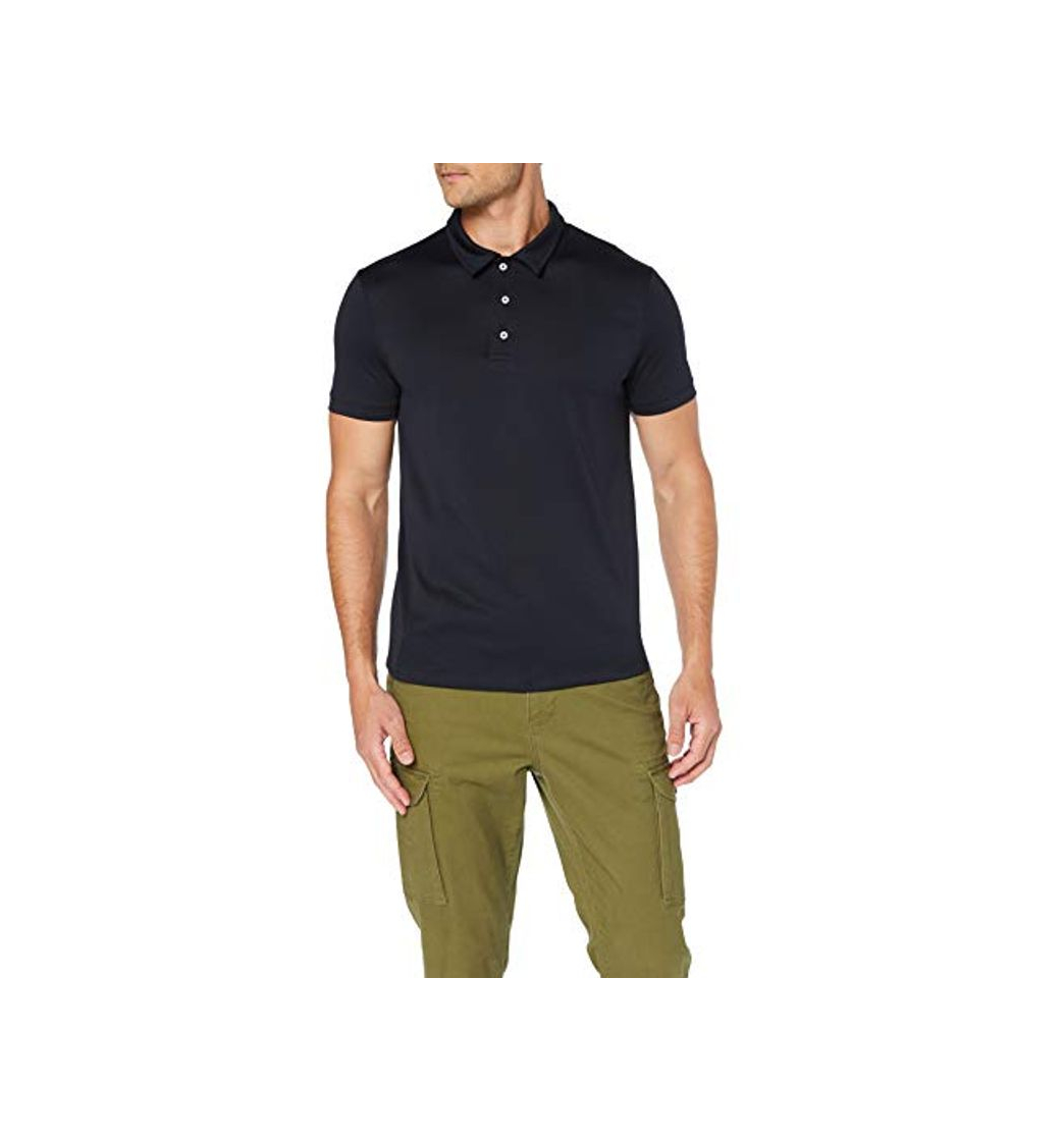 Productos Marca Amazon - MERAKI Polo Hombre, Negro