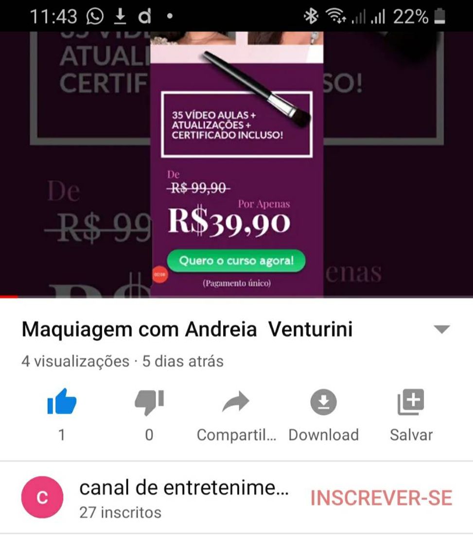 Fashion Maquiagem com Andreia venturini