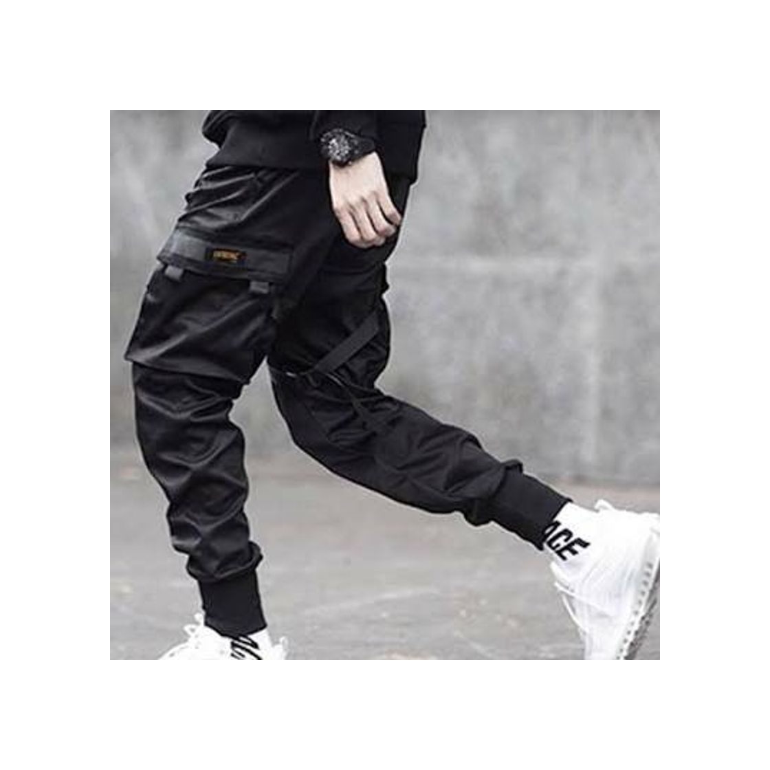 Product Huaheng Hombre Combate Trabajo Pantalones Militares con Bolsillos Hebilla Correas Techwear Pantalones