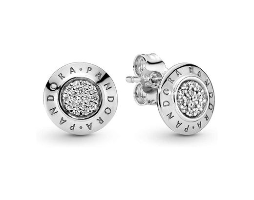 Pandora Mujer plata Pendientes de botón 297843CZ