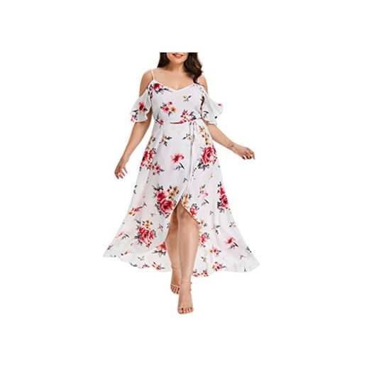 Hopereo Verano Dulce Gasa Vestido Mujer Manga Larga Volantes Encaje Estrella Impresión Vestido Elegante Corto Fiesta Vestido