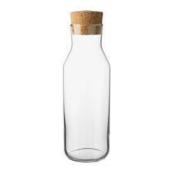 IKEA 365+ Botella+tapón - vidrio incoloro, corcho - IKEA