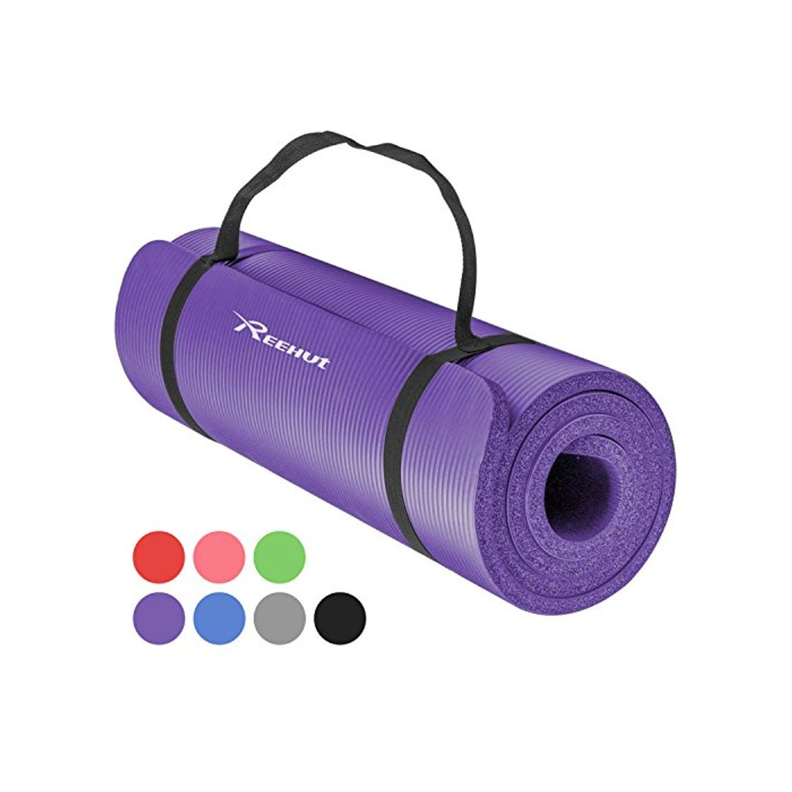 Social REEHUT Colchoneta de Yoga de NBR de Alta Densidad y Extra Gruesa