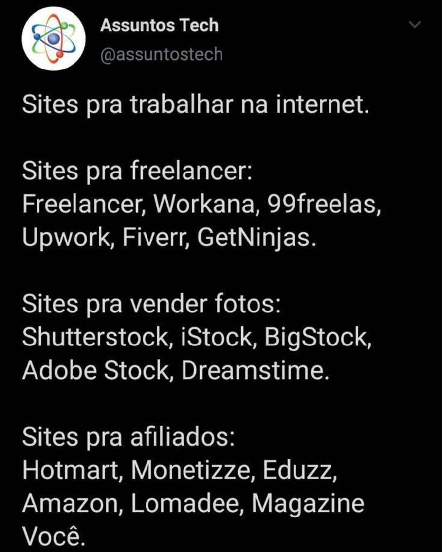 Fashion Trabalhos pela internet