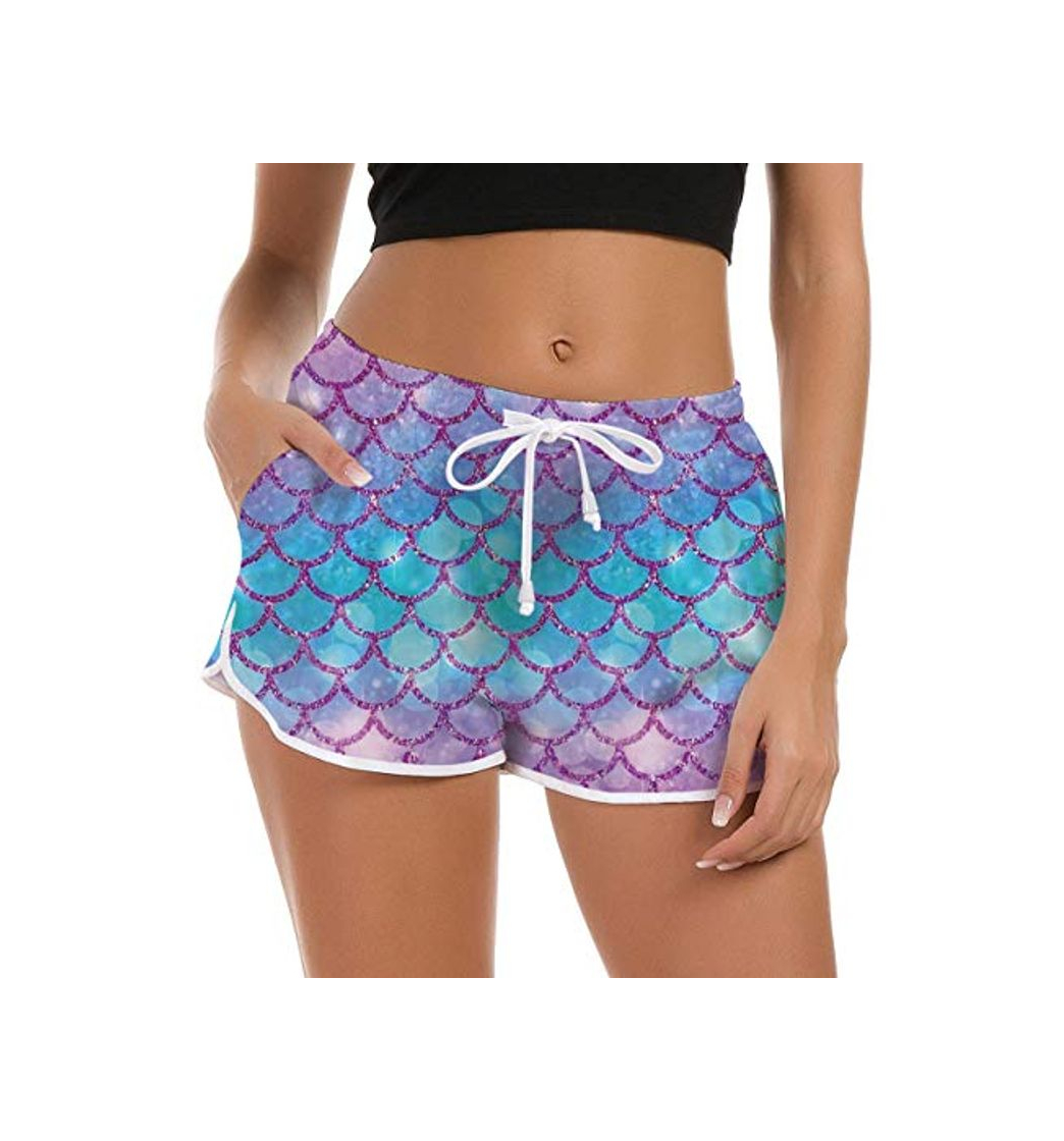 NEWISTAR Pantalones cortos de natación para mujer con gráficos 3D feos de
