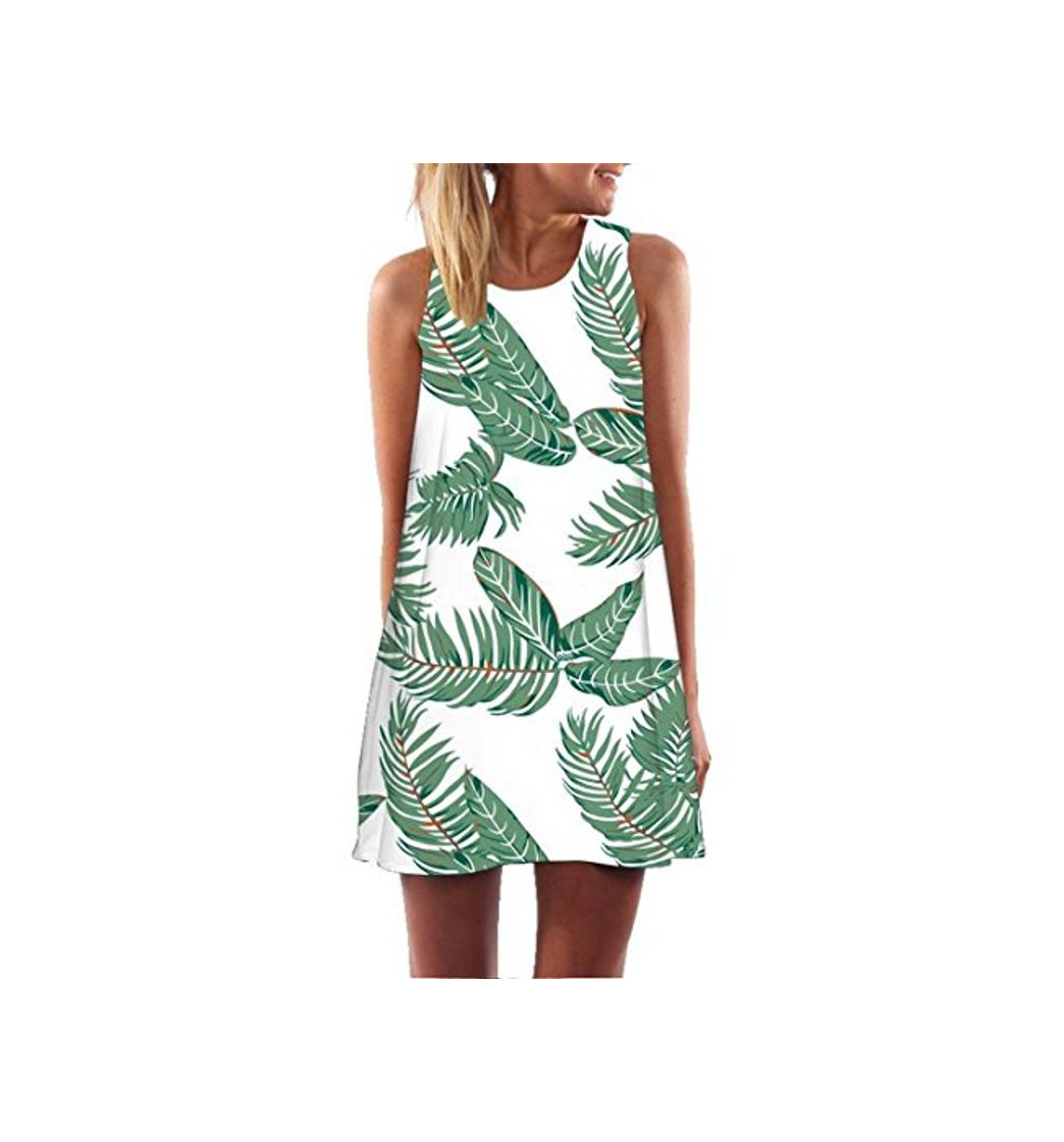 Product Ocean Plus Mujer Verano Flamenco Camisola Vestido De Playa Top Sin Mangas