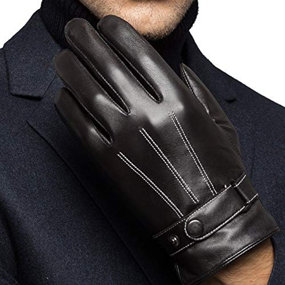 Products Lannister Fashion Guantes De Invierno Para Hombres Cuero Warme De Táctil Pantalla Guantes De Cuer