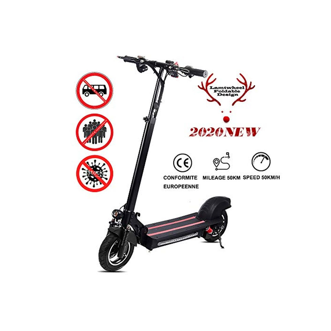 Productos Lamtwheel Scooter Eléctrico Motor De 1200 Vatios - Rango De 40-50 Km/Hy