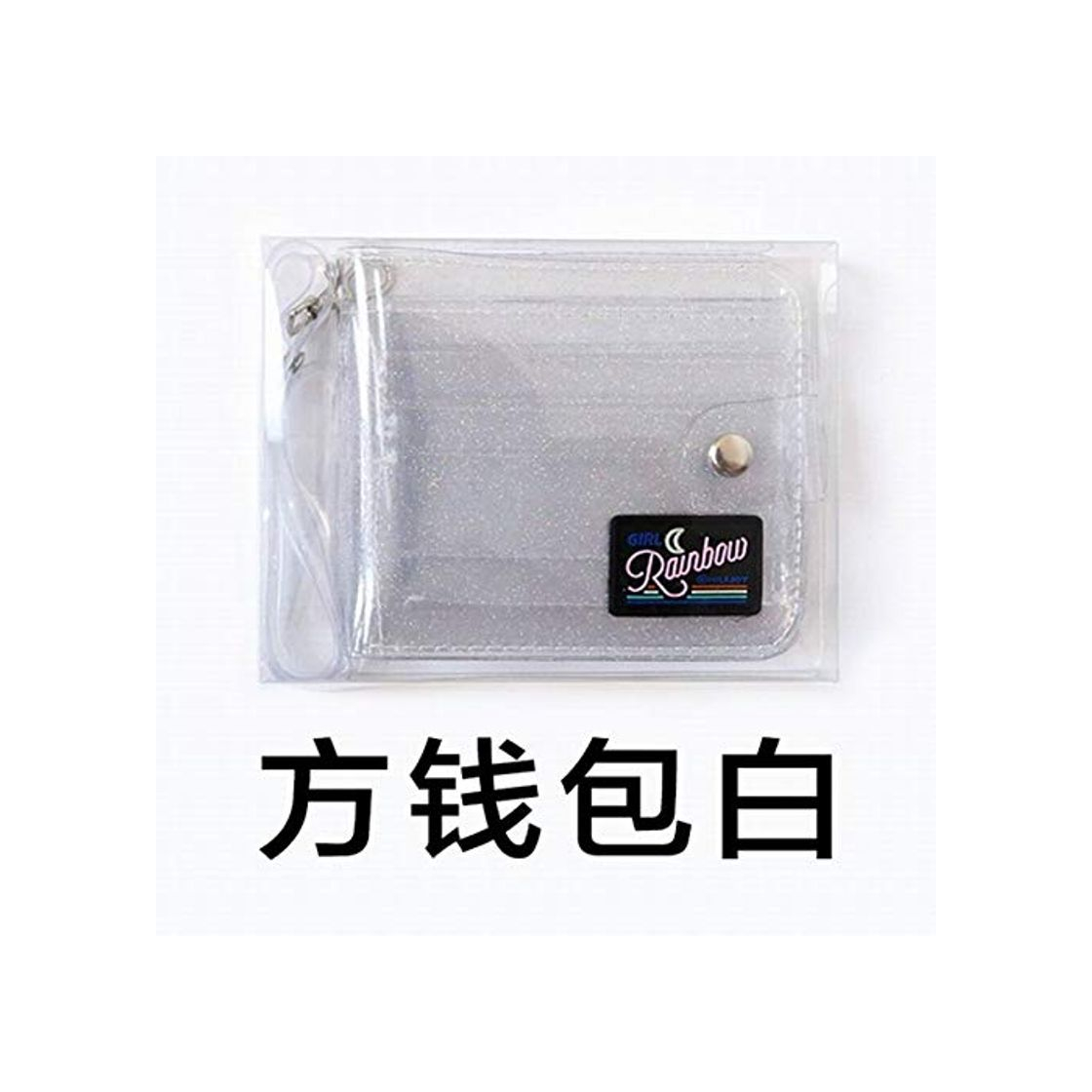 Product JNML Monedero Transprent Jelly Wallet Halter Girls Monedero Ins Corea Carta Titular