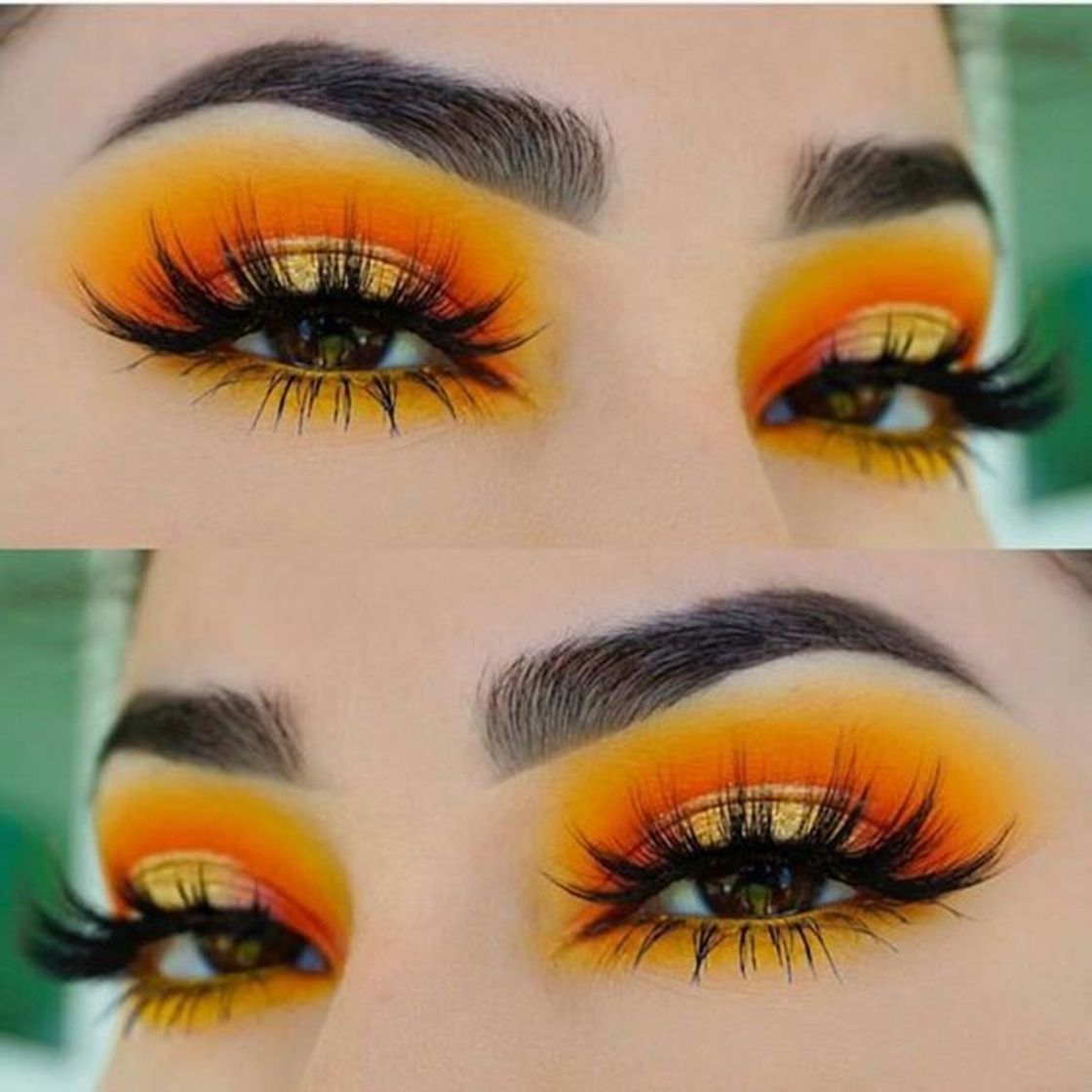 Fashion yellow makeup🌻