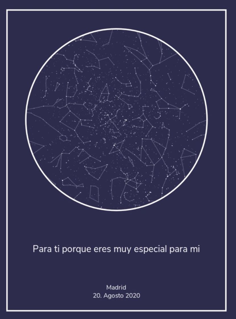 Social Mapa estelar personalizado