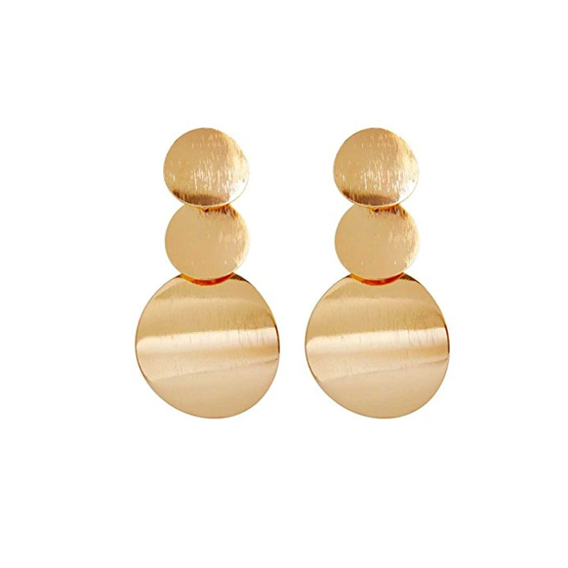 Social Bobury Cuelga los Pendientes 1 par Moda Oro Plata Color Irregulares geométricas Redondas para Mujeres de la Muchacha de Baile de Boda joyería