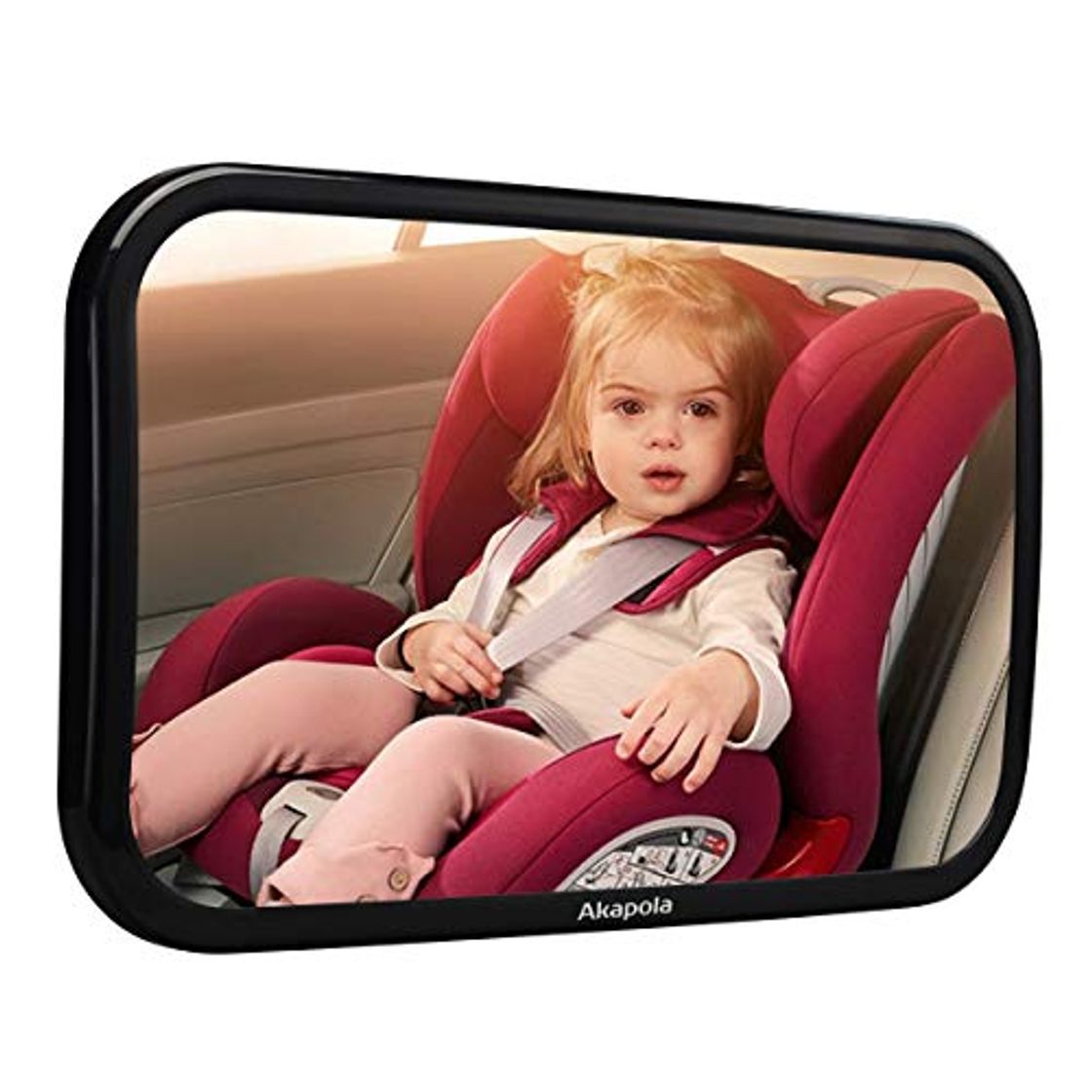 Producto Espejo Retrovisor Coche Bebé para Ver su Bebé en Asiento Trasero, Akapola