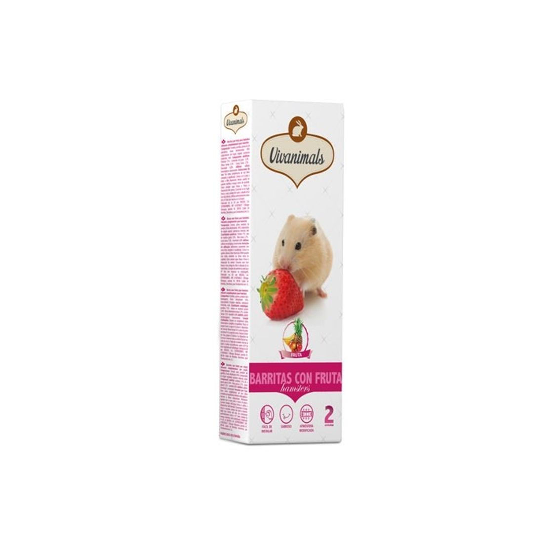 Producto Barritas con fruta para hámsters Vivanimals