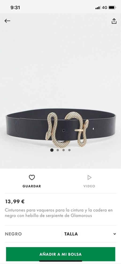 Social Cinturón hebilla serpiente 🐍 ASOS 