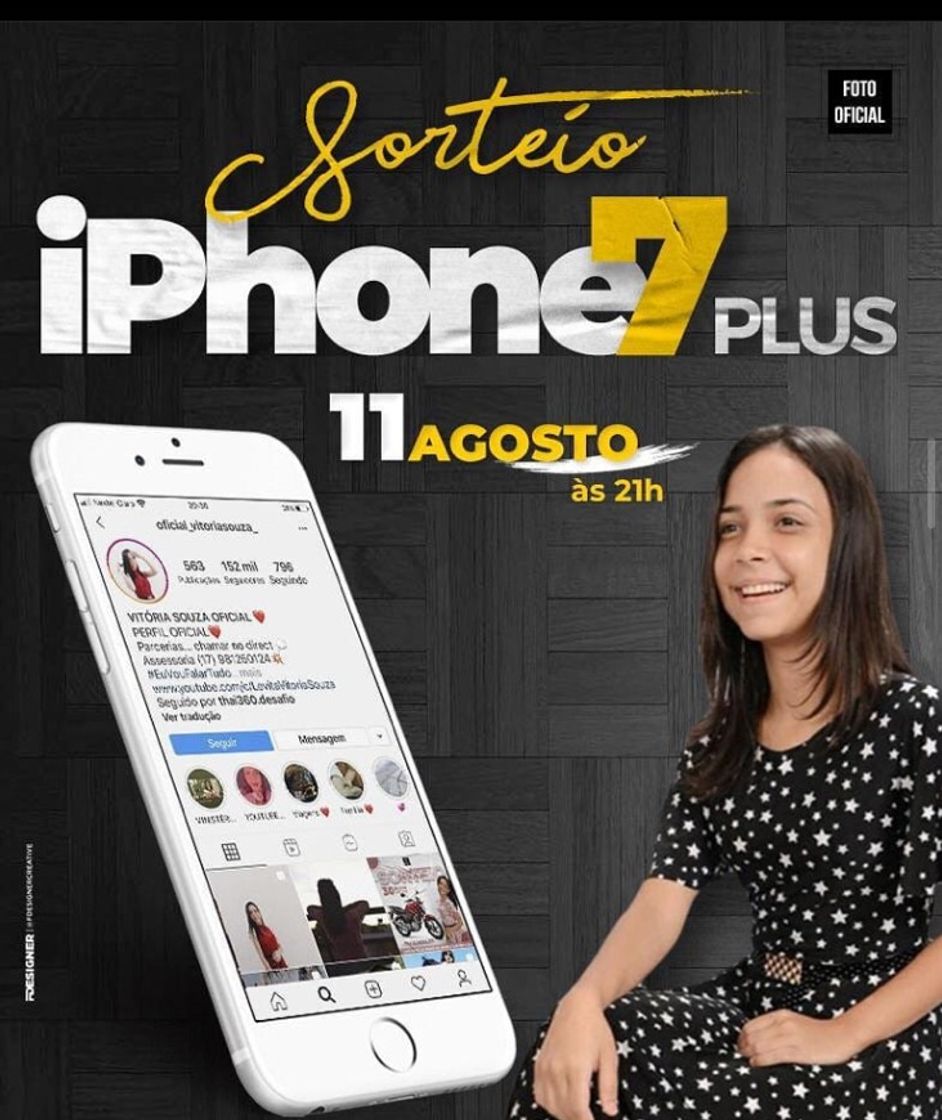 Fashion Sorteio IPhone 7 Plus