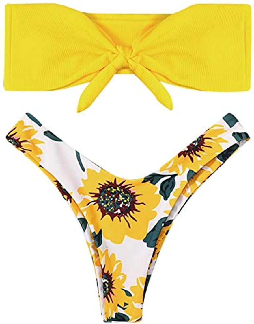 Social Mujer Bikini 2019 Traje de Baño Mujer Dos Piezas Ropa de Playa