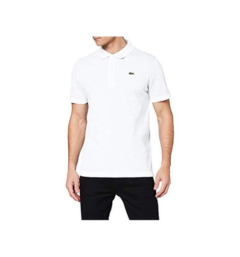 Lacoste L1230, Polo de Manga Corta para Hombre, Blanco