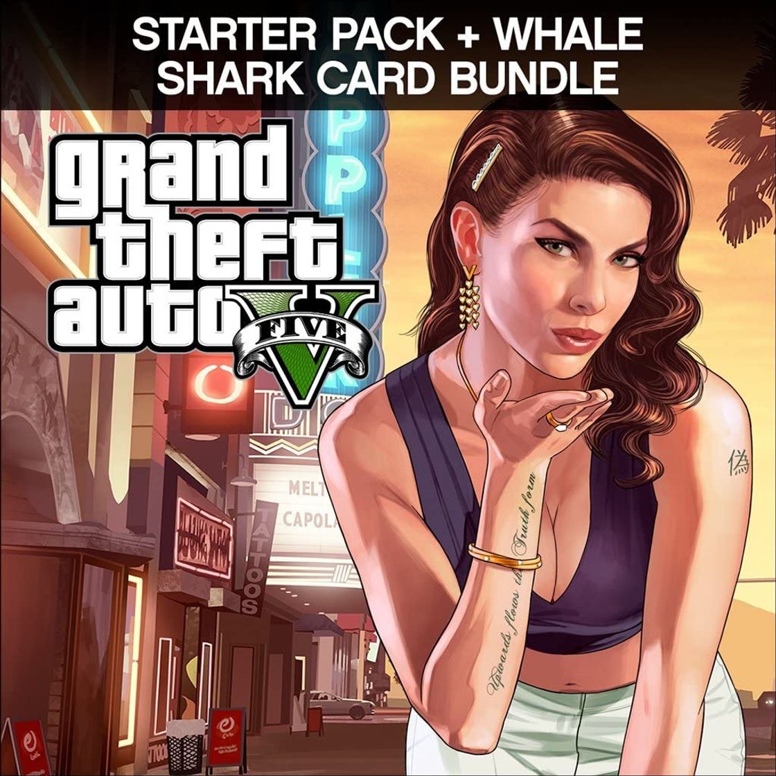 Videogames GTAV, Starter Pack and Whale Shark Card Bundle