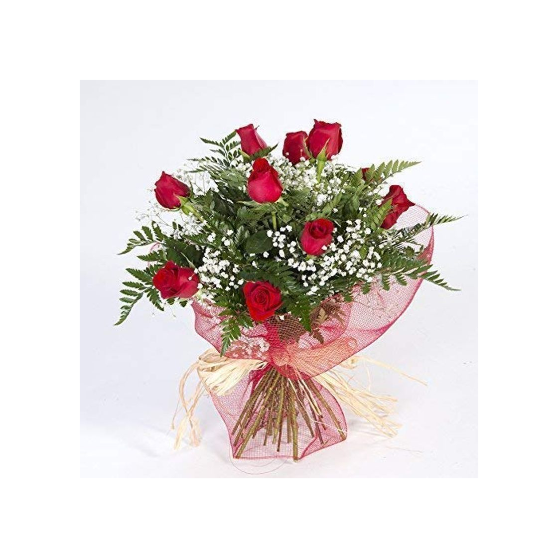 Producto Ramo de 12 rosas rojas naturales FLORES FRESCAS-Entrega en 24 horas