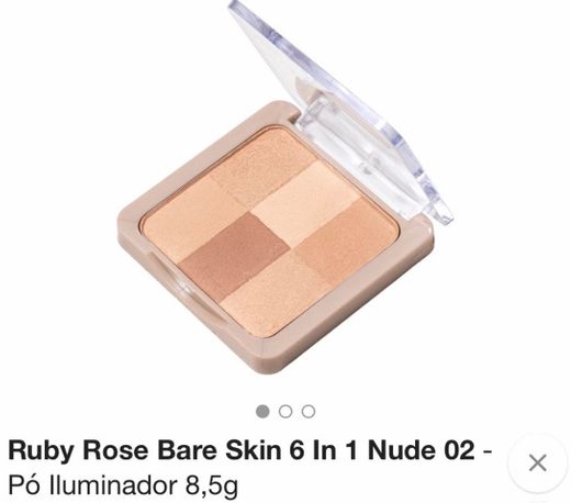 Pó Iluminador Ruby Rose Bare Skin 6 In 1 | Beleza na Web