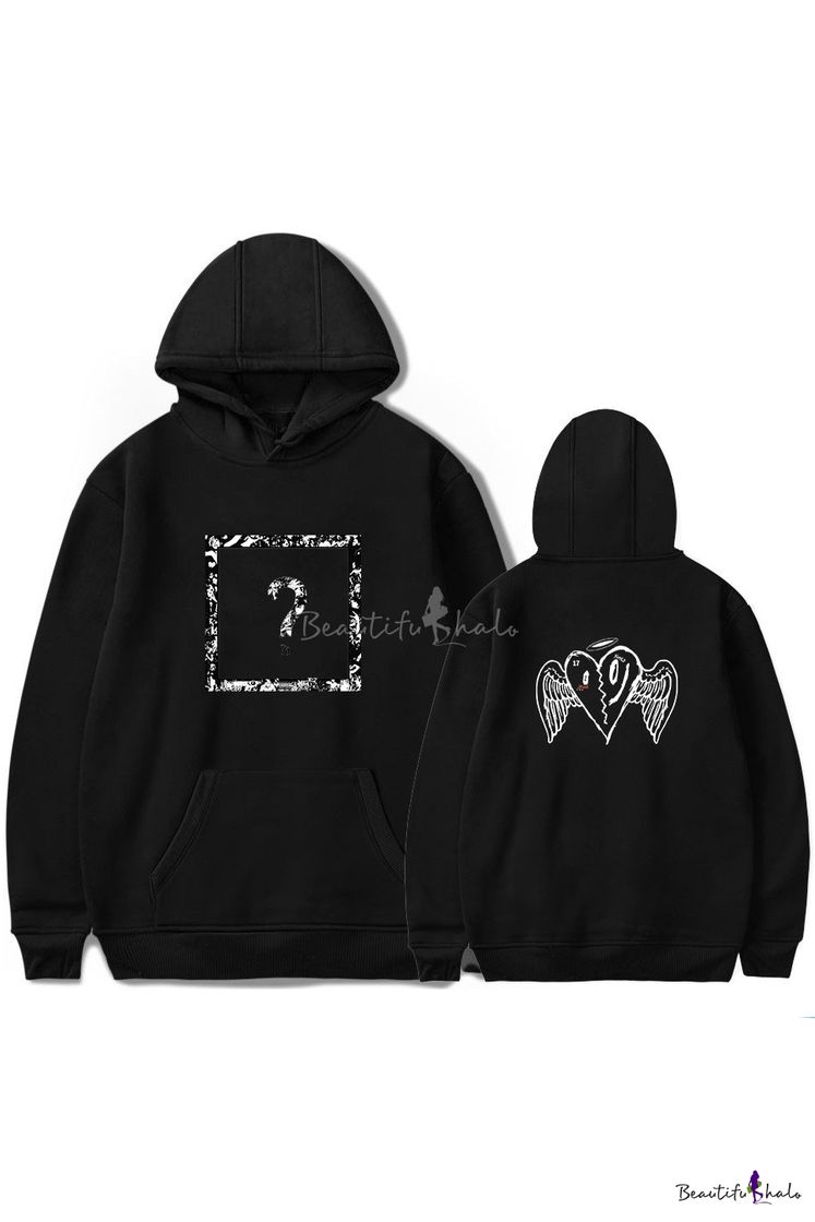 Social American Rapper Fashion Square Question Mark Front Wing Print ...