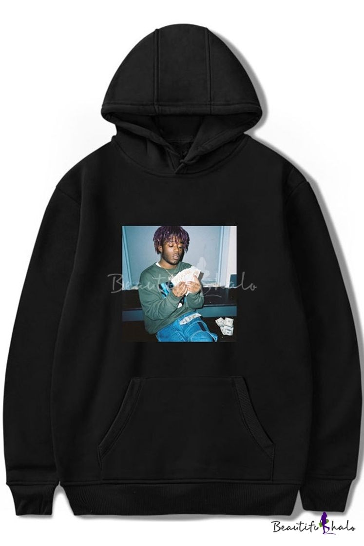 Social American Rapper Street Style Portrait Print Long Sleeve Pullover ...