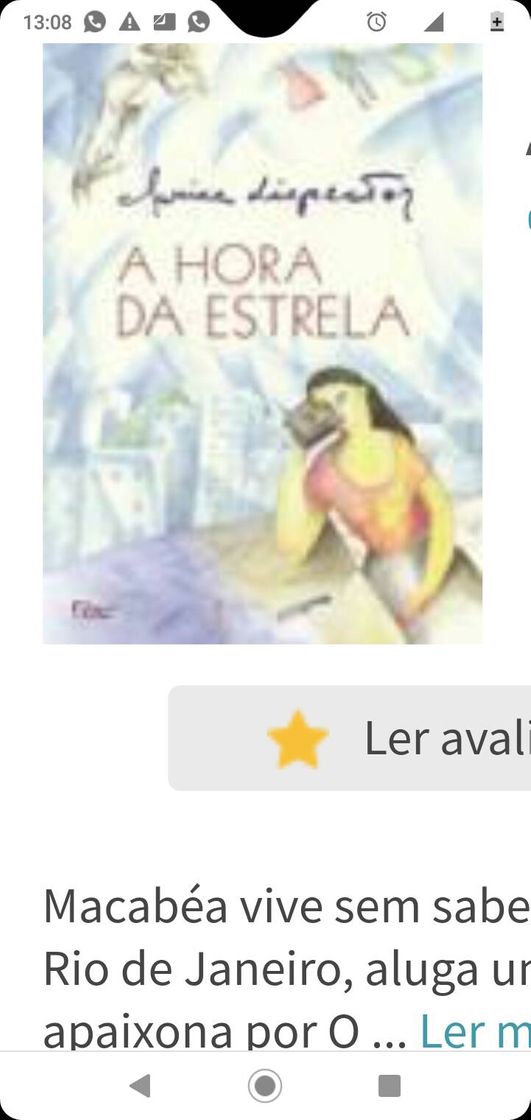 Moda Livro hora da estrela