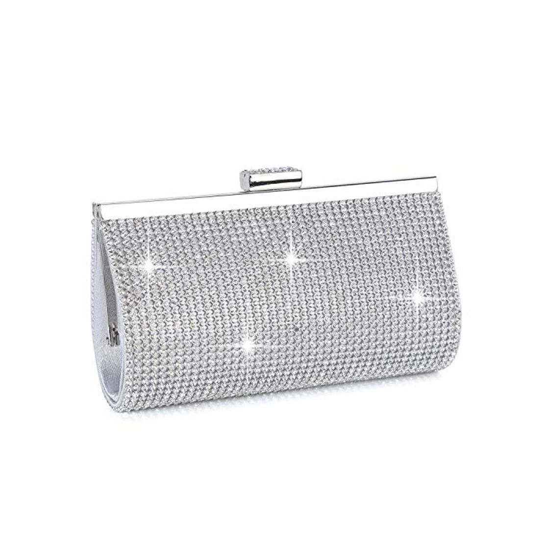 Product BAIGIO Clutch Mujer Fiesta Plata