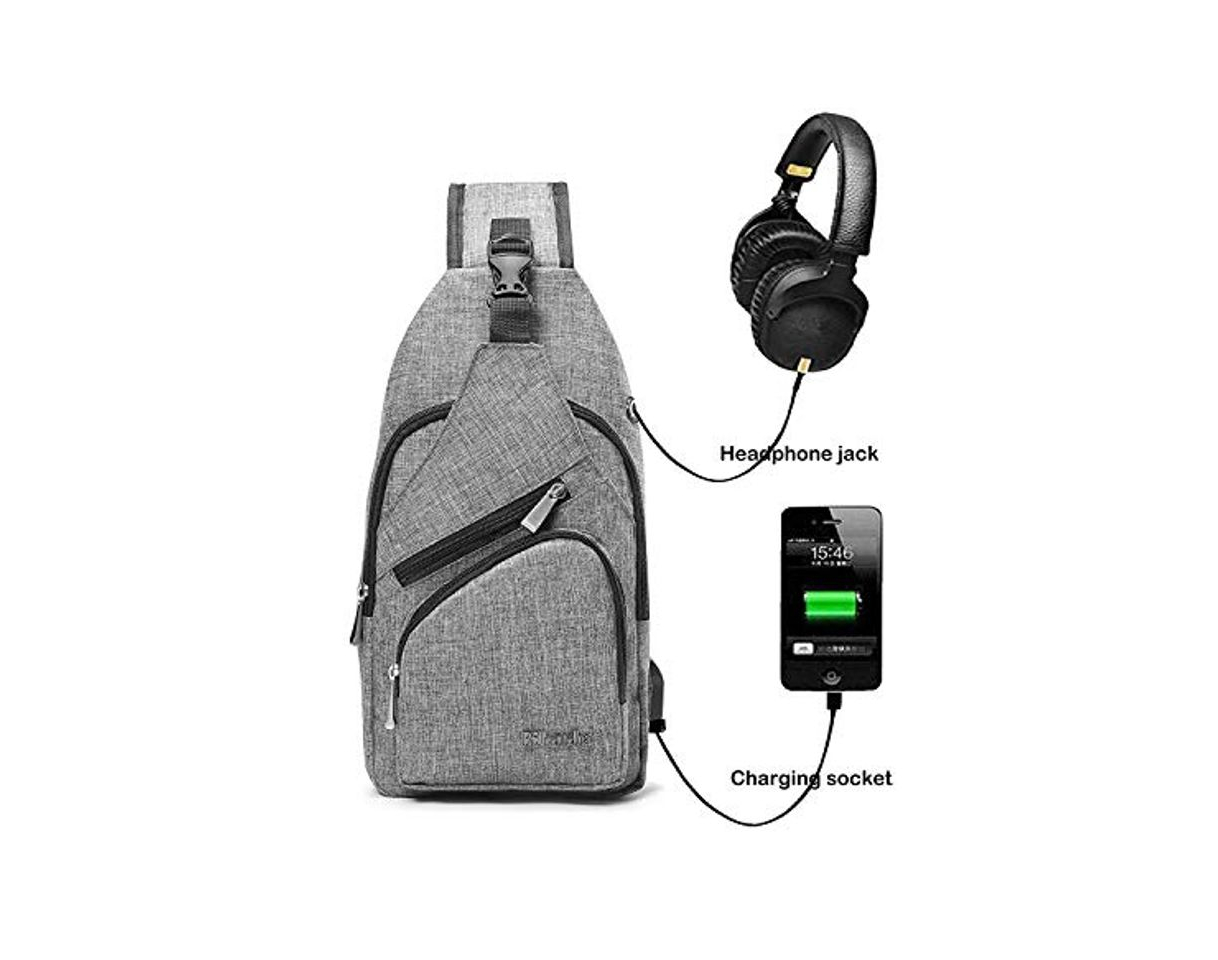 Social BSTcentelha Bolsa Bandolera, Hombres y Mujeres, Ligera, para Senderismo, Mochila de Viaje