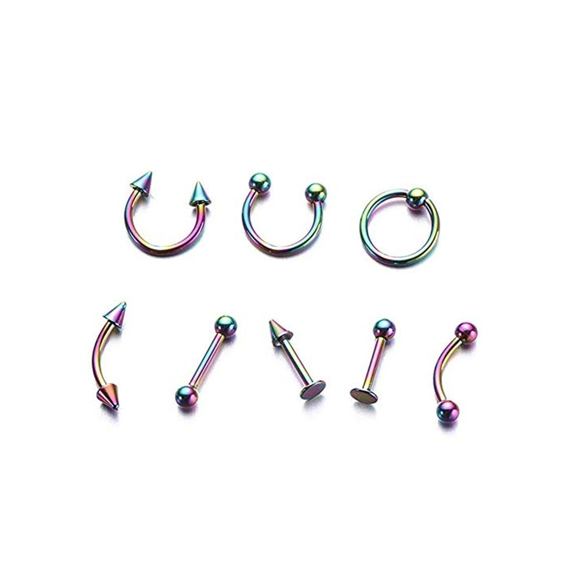 Social Mujer Anillo de Nariz de Acero Inoxidable Nariz Piercing Anillos de Nariz