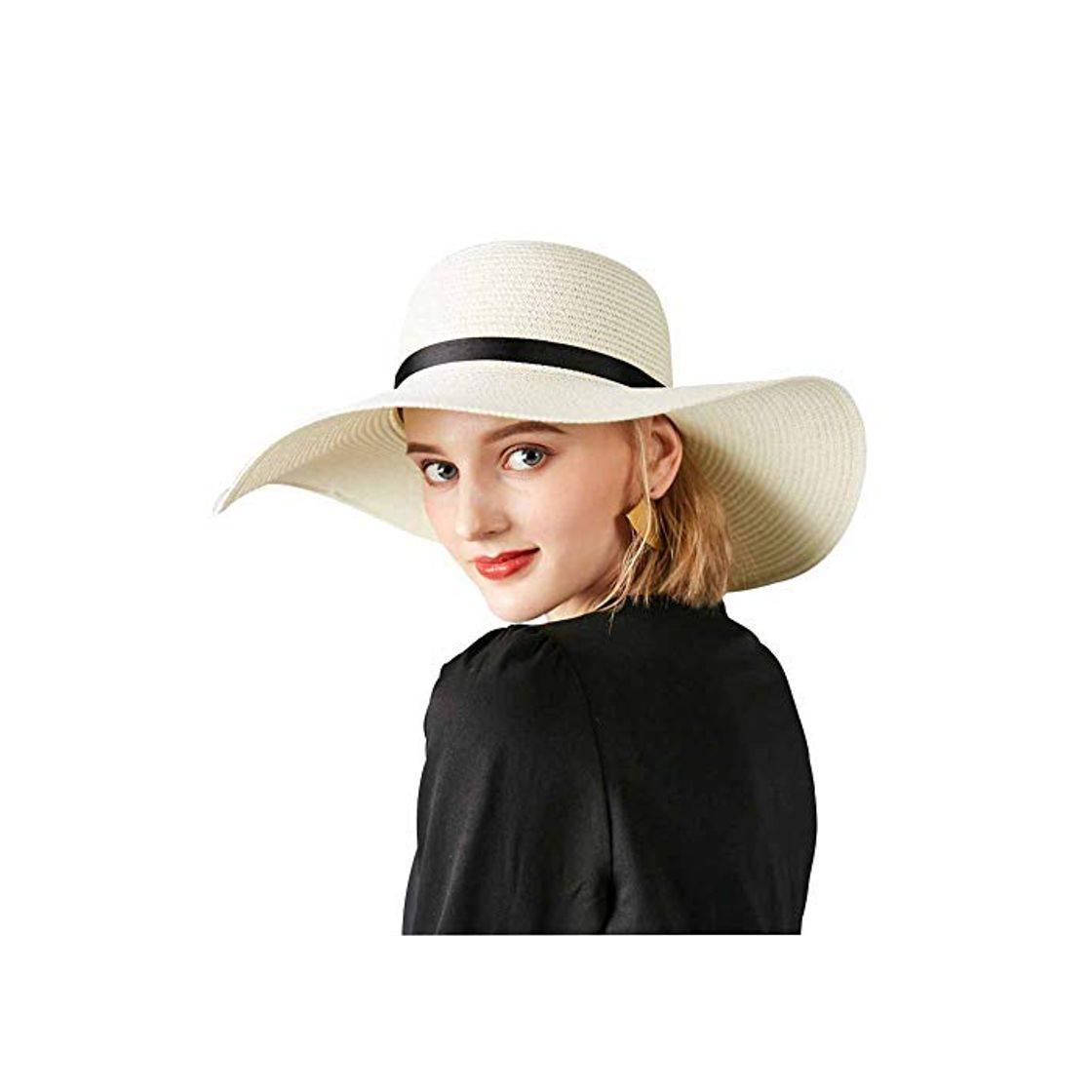 Products Sombrero Paja Mujer Pamela de Paja Sombreros Mujer Verano Sombrero ala Ancha Mujer Sombrero de Playa Plegable