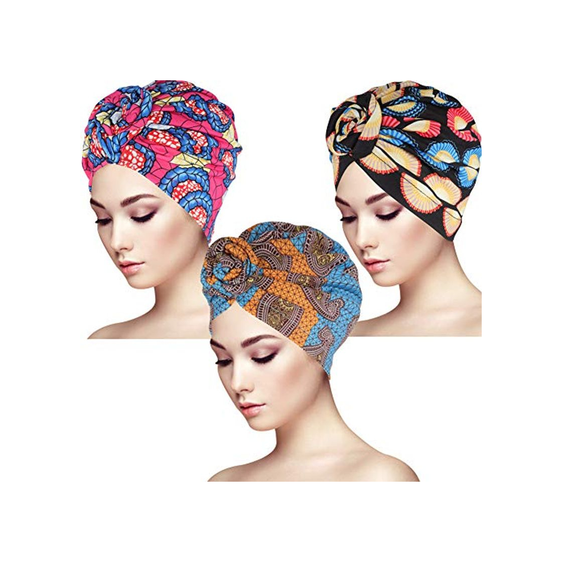 Producto Bolonbi 3 Paquetes de Turbante para la Cabeza