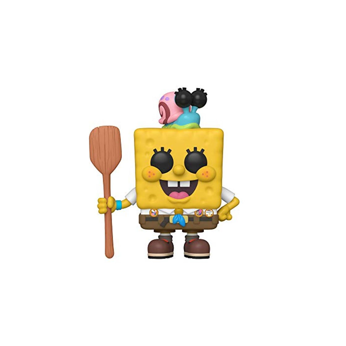 Funko- Pop Animation: Sponge Bob-Spongebob in Camping Gear Figura Coleccionable, Multicolor