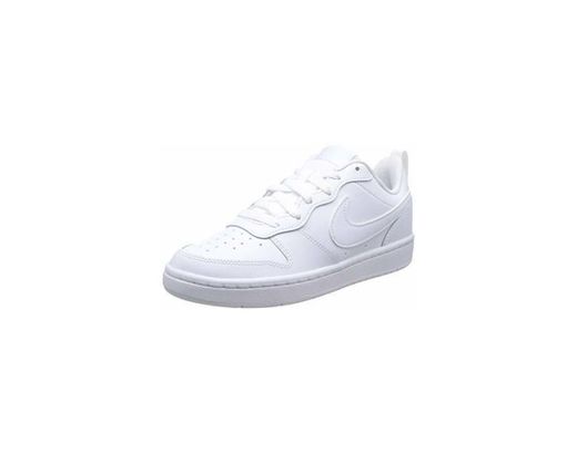 Nike Court Borough Low 2, Zapatillas de Baloncesto para Niños, Blanco