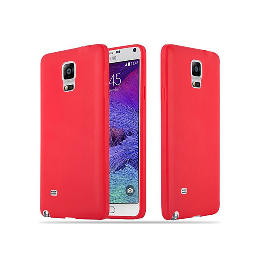 Cadorabo Funda para Samsung Galaxy Note 4 en Candy Rojo