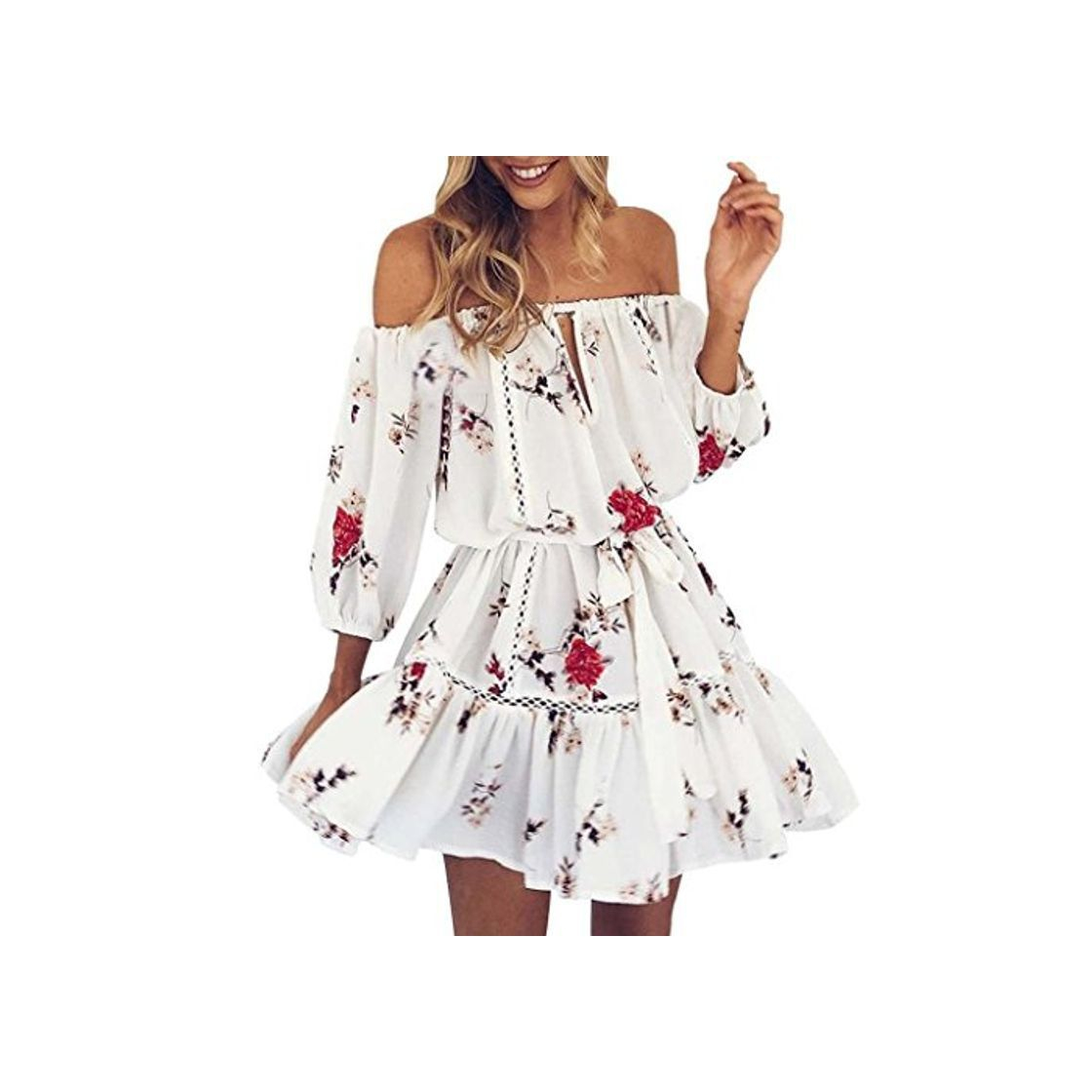 Producto Overdose Verano De Las Mujeres Off Hombro Floral Sundress Bud Party Beach