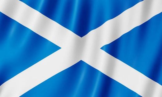 Bandeira da escócia. ilustração da bandeira escocesa ondulando ...