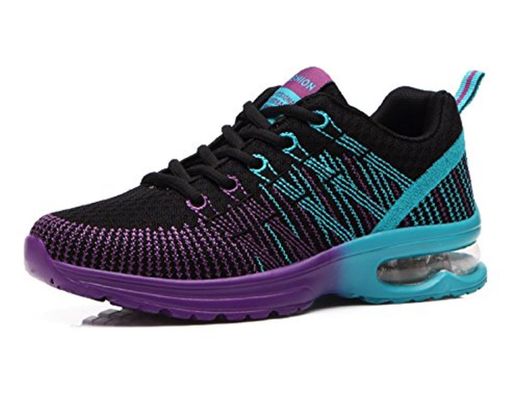 Zapatos de Running Para Mujer Zapatillas Deportivo Outdoor Calzado Asfalto Sneakers Negro