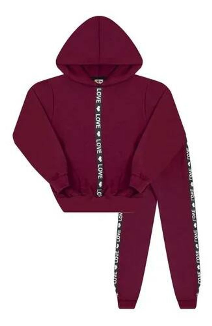 Fashion Conjunto Molekada Moletom Blusão Capuz E Calça Bordo

R$75,9