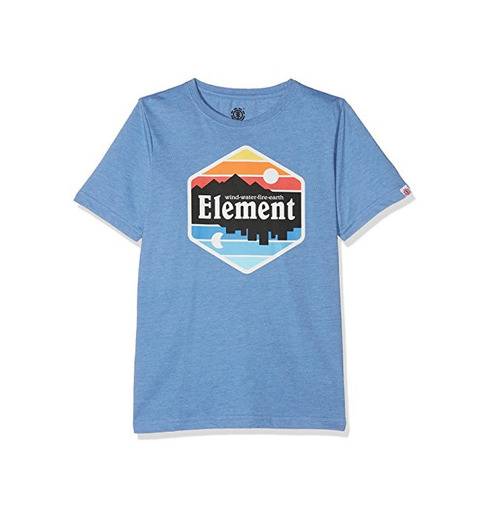 Element Dusk SS Camiseta, Hombre, Azul