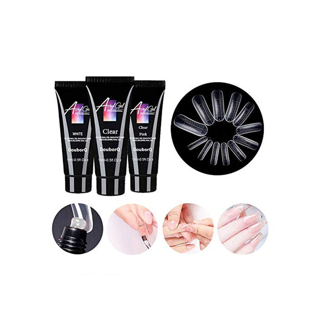 Product Polygel nail kit,Anself - Alargador de uñas de gel