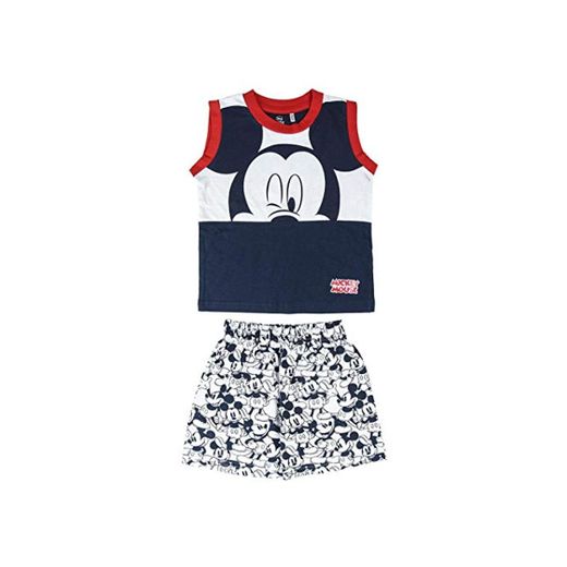 Cerdá Pijama Niño 3 Años de Mickey Mouse-Camiseta
