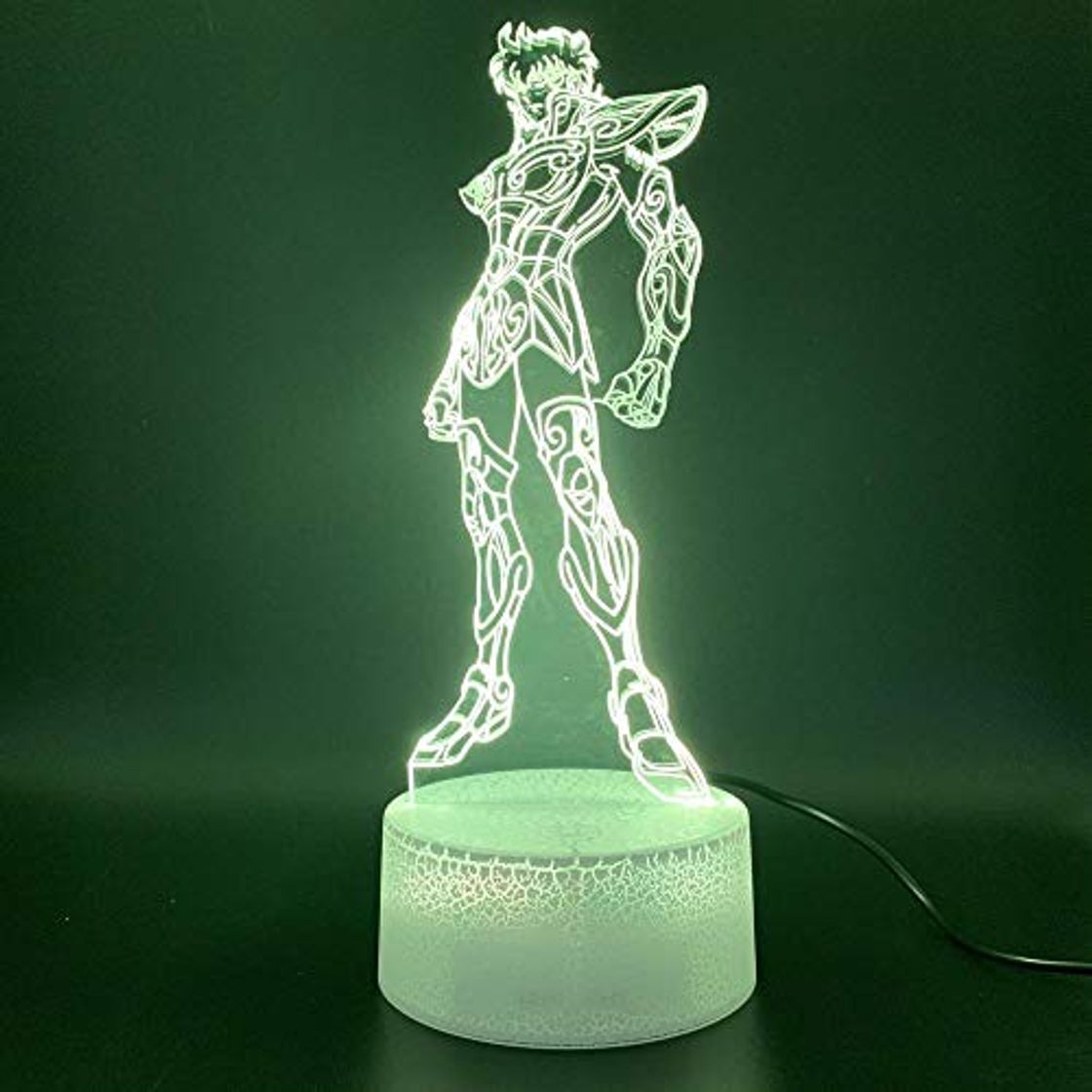 Products Night Light 3D Night Light Illusion Light Colorful Touch Creative Usb Lámpara de noche Anime Saint Seiya Decoración del hogar Regalo de vacaciones