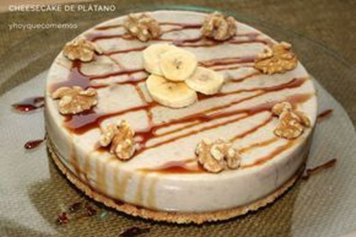 Cheesecake de plátano. 