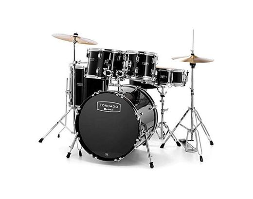 Mapex Tornado Drum Kit with Cymbals & Stool 20 Fusion Black