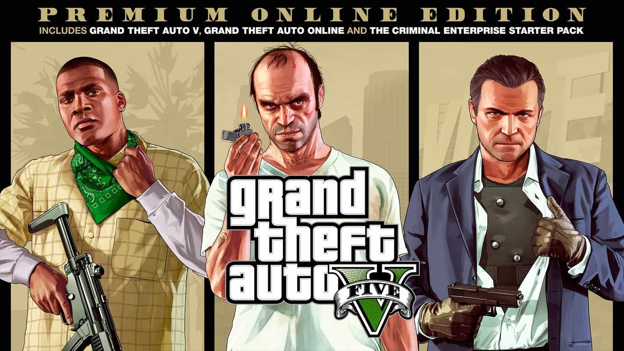 Videojuegos GTAV Premium Online Edition & Great White Shark Card Bundle on ...