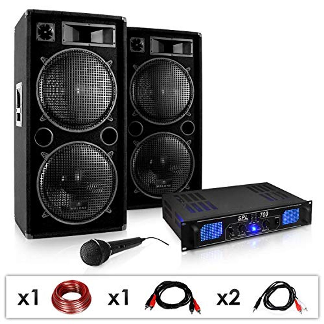 Producto Electronic-Star DJ-26 Sonido Profesional 2000W Amplificador PA