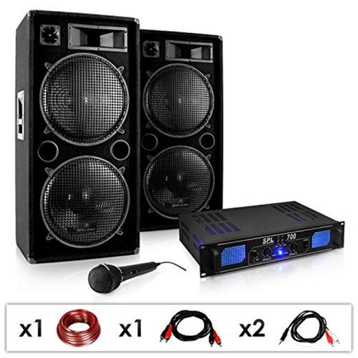 Electronic-Star DJ-26 Sonido Profesional 2000W Amplificador PA