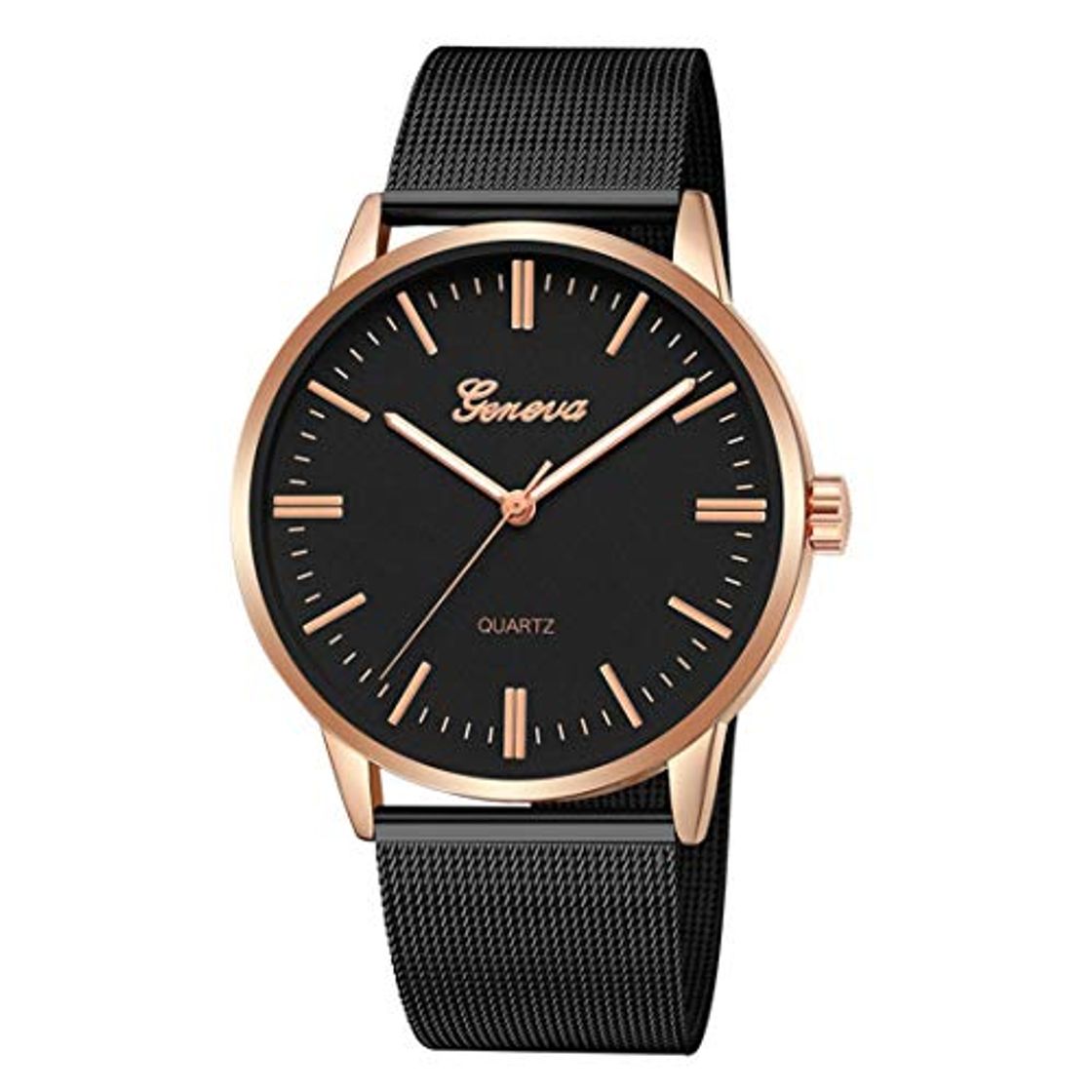 Lugar Fashion Casual Watches Womens Men Geneva Womens Classic Quartz Stainless Steel Wrist